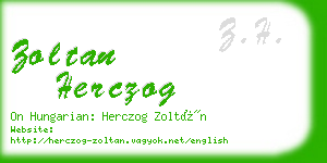 zoltan herczog business card